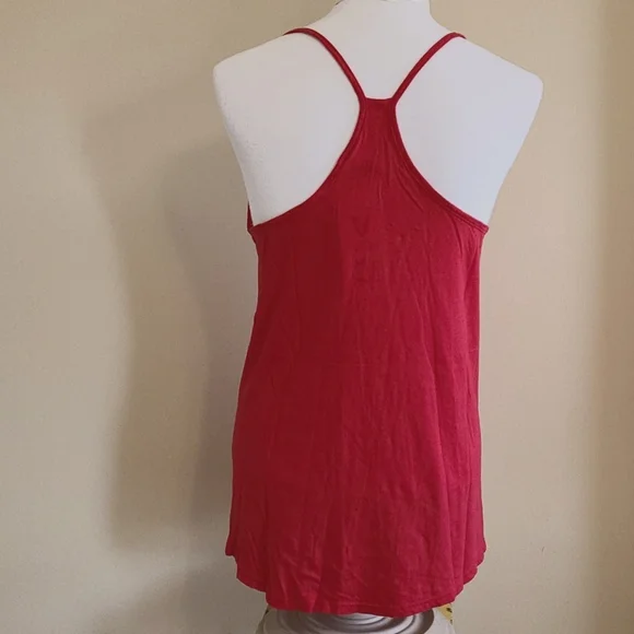 NEW Texas Tech Racerback Tank Top Spaghetti Strap Soft Graphic Logo women's Medm - Picture 2 of 9